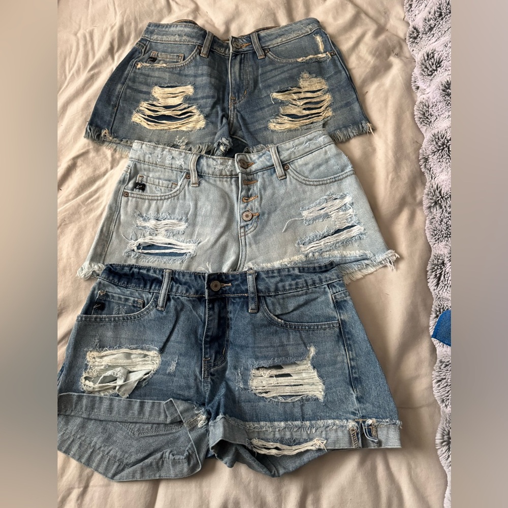 KanCan Distressed Shorts Bundle of 3